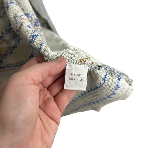 Ivy Jane Gray Embroidered Hood Tassel Cardigan L Boho Western Southwestern Chic - Picture 6 of 7